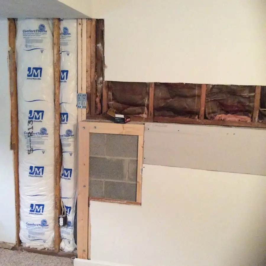 Wall insulation replacement during Contents Cleaning & Restoration in Spring Valley